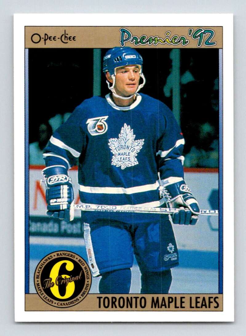1991-92 OPC Premier #189 Mike Krushelnyski Toronto Maple Leafs Image 1