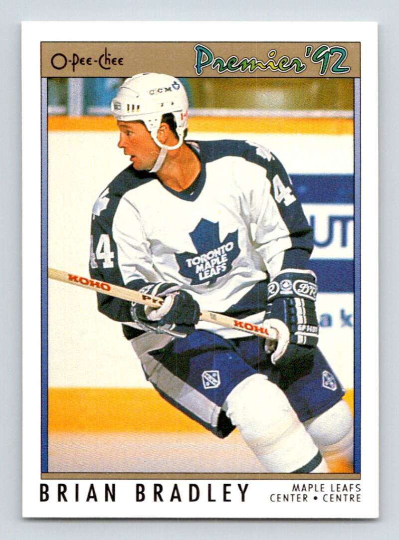 1991-92 OPC Premier #190 Brian Bradley Vancouver Canucks Image 1