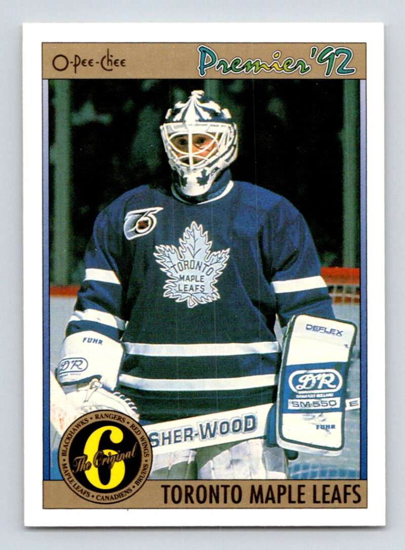 1991-92 OPC Premier #191 Grant Fuhr Toronto Maple Leafs Image 1