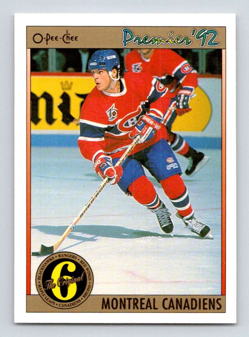 1991-92 OPC Premier #194 Russ Courtnall Montreal Canadiens Image 1