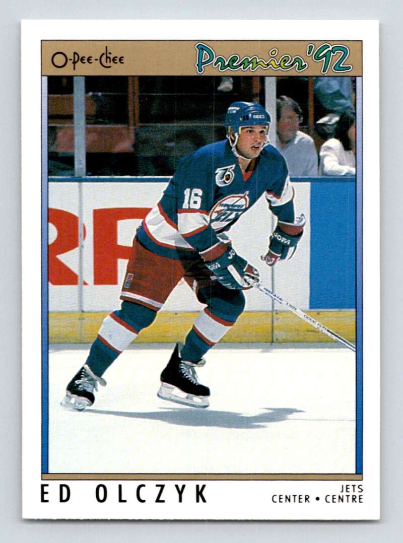 1991-92 OPC Premier #196 Ed Olczyk Winnipeg Jets Image 1