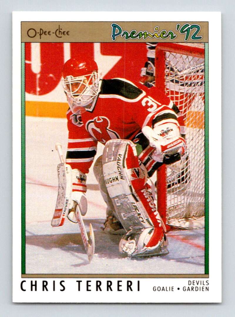 1991-92 OPC Premier #197 Chris Terreri New Jersey Devils Image 1