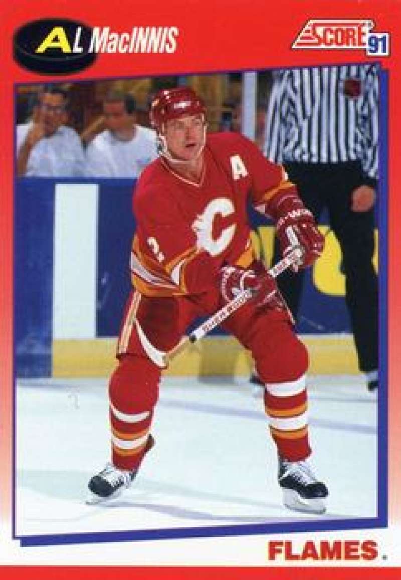 1991-92 Score Canadian Bilingual #2 Al MacInnis Calgary Flames Image 1