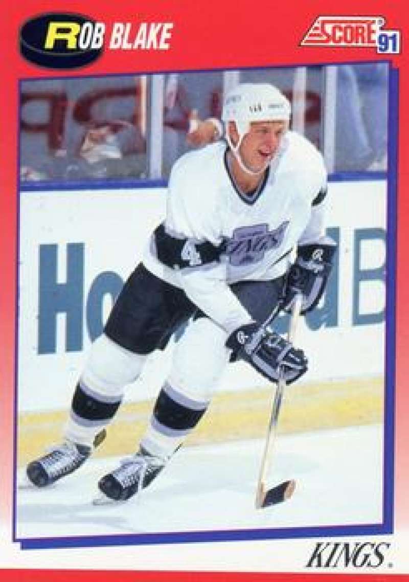 1991-92 Score Canadian Bilingual #27 Rob Blake Los Angeles Kings Image 1