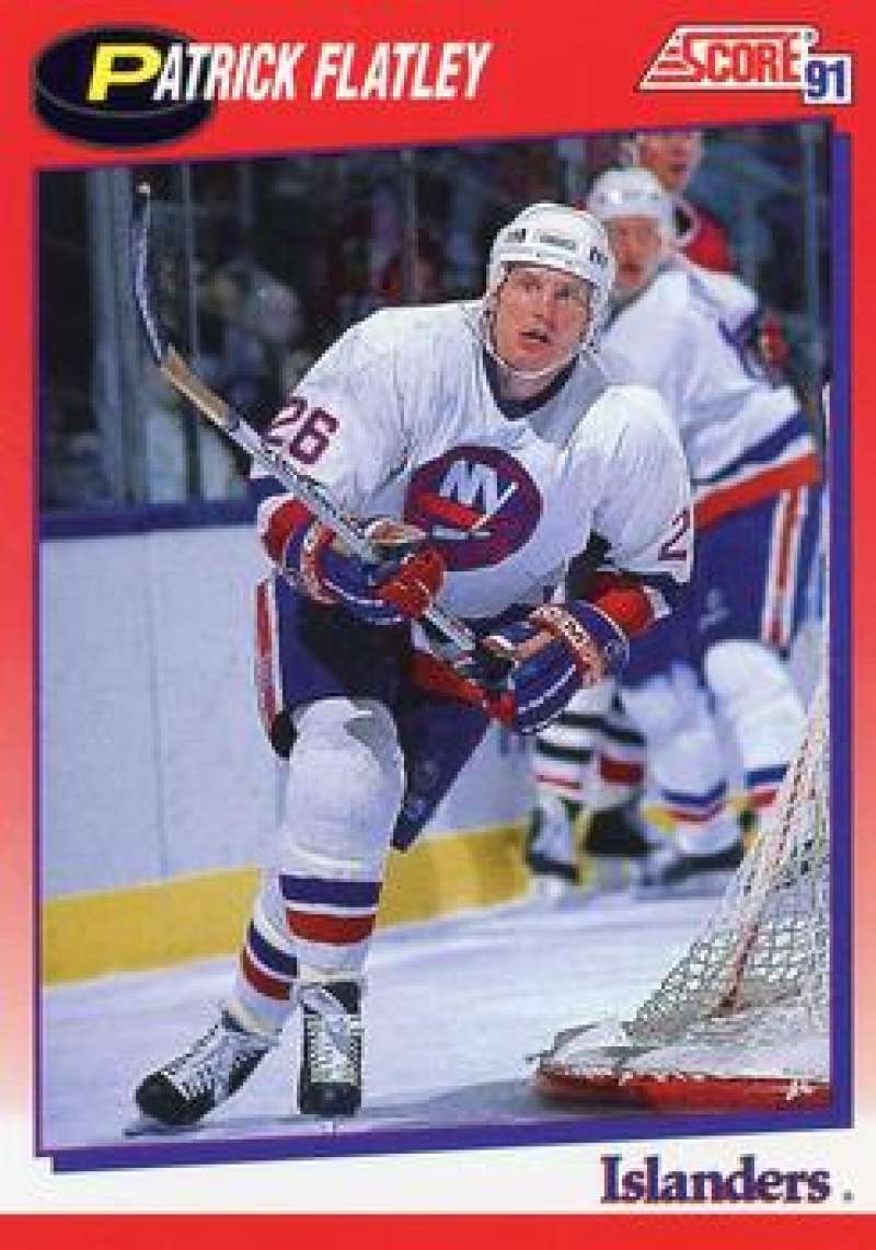 1991-92 Score Canadian Bilingual #29 Pat Flatley New York Islanders Image 1