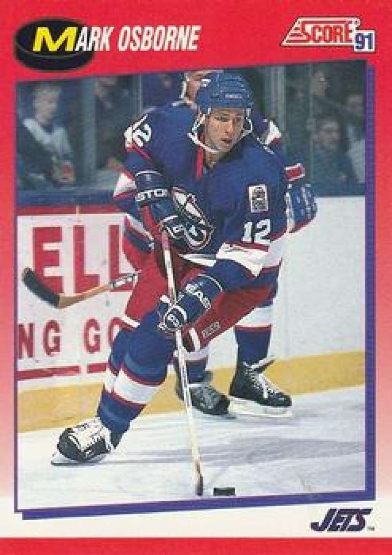1991-92 Score Canadian Bilingual #39 Mark Osborne Winnipeg Jets Image 1