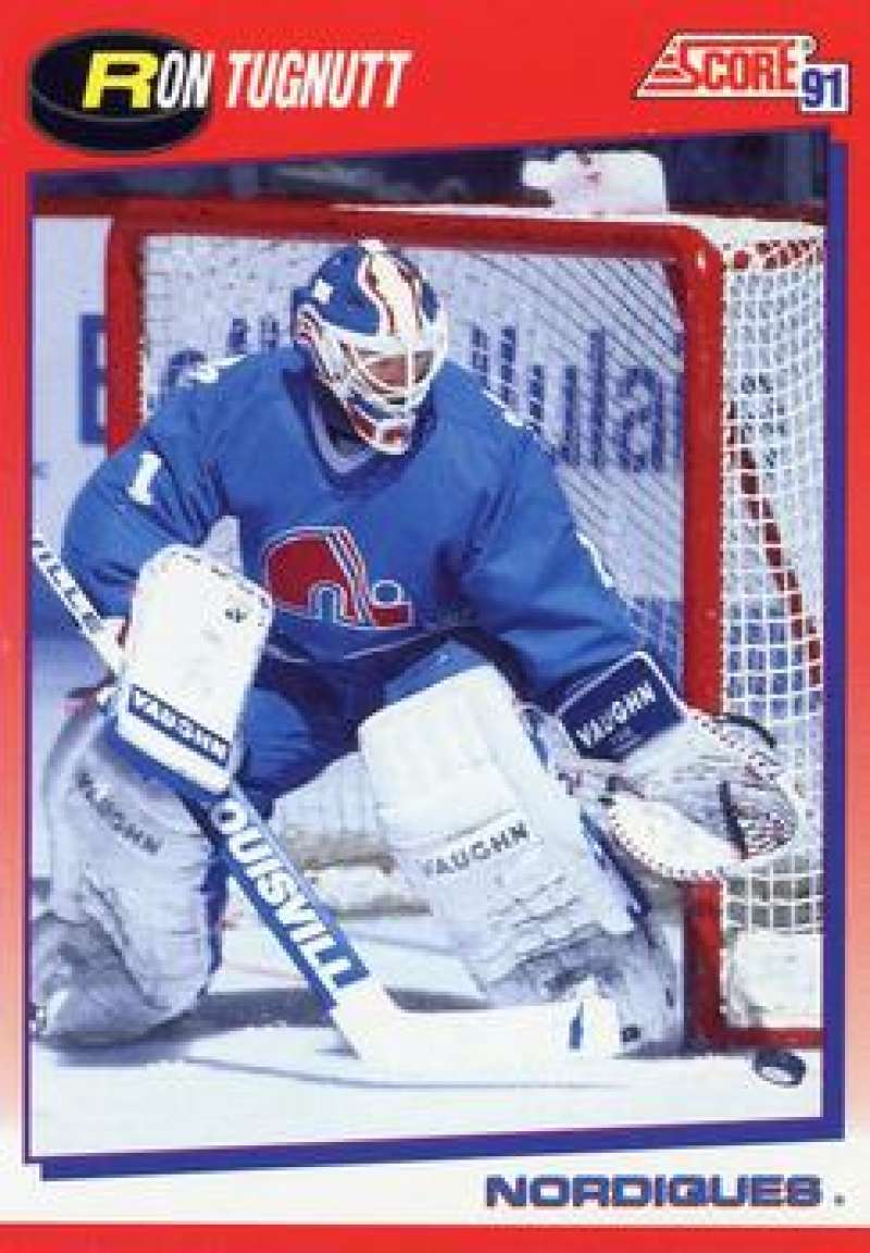1991-92 Score Canadian Bilingual #41 Ron Tugnutt Quebec Nordiques Image 1