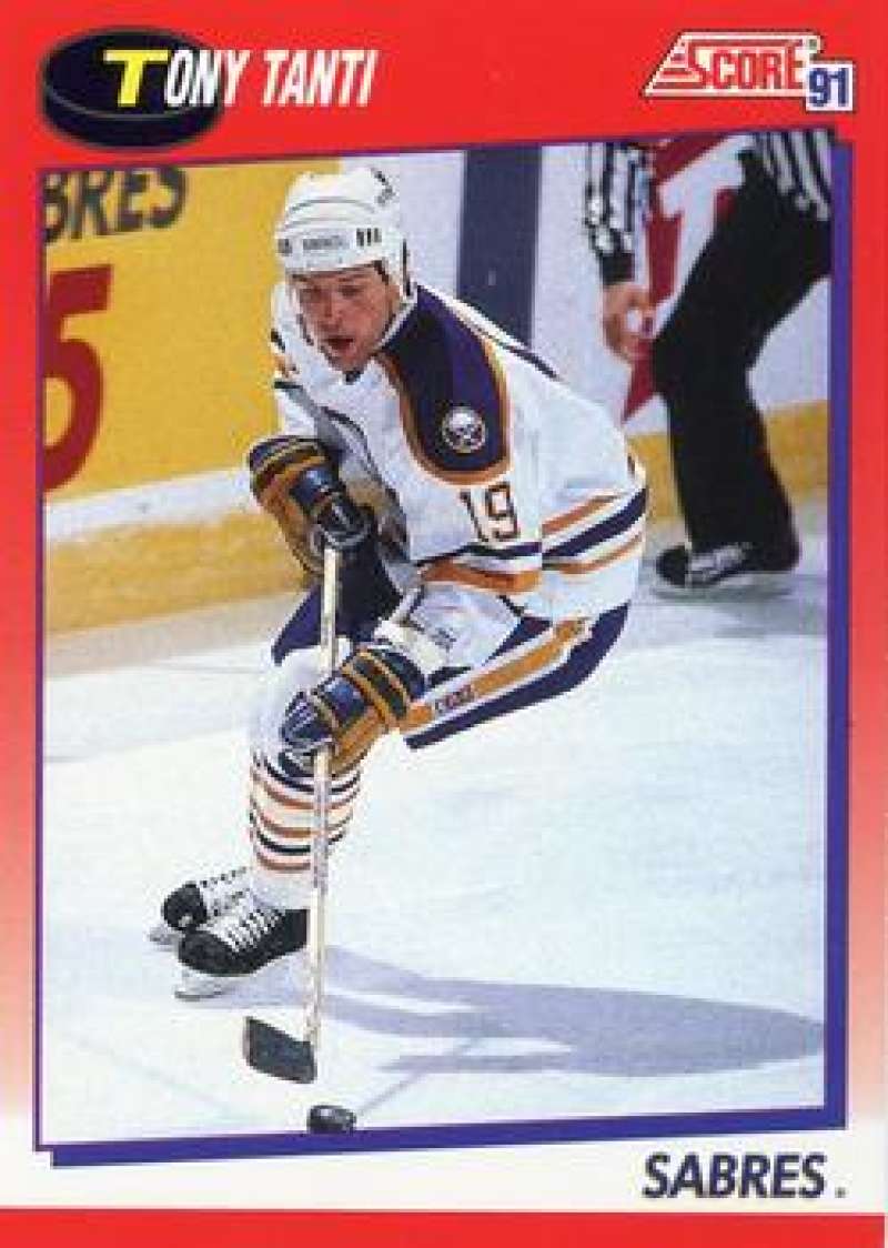 1991-92 Score Canadian Bilingual #49 Tony Tanti Buffalo Sabres Image 1