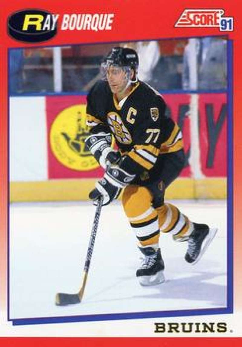 1991-92 Score Canadian Bilingual #50 Ray Bourque Boston Bruins Image 1