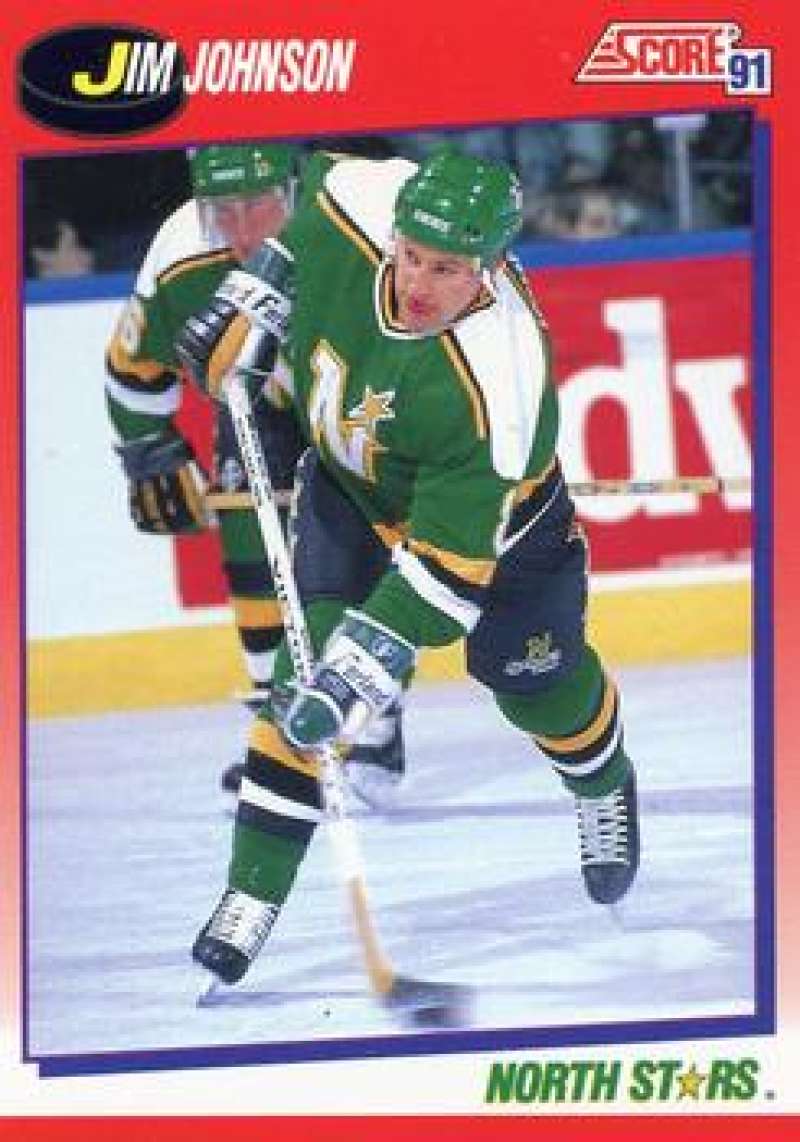 1991-92 Score Canadian Bilingual #52 Jim Johnson Minnesota North Stars Image 1