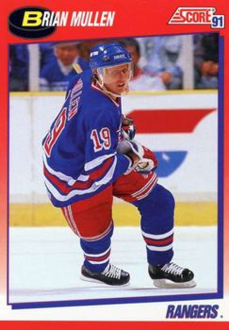 1991-92 Score Canadian Bilingual #59 Brian Mullen New York Rangers Image 1