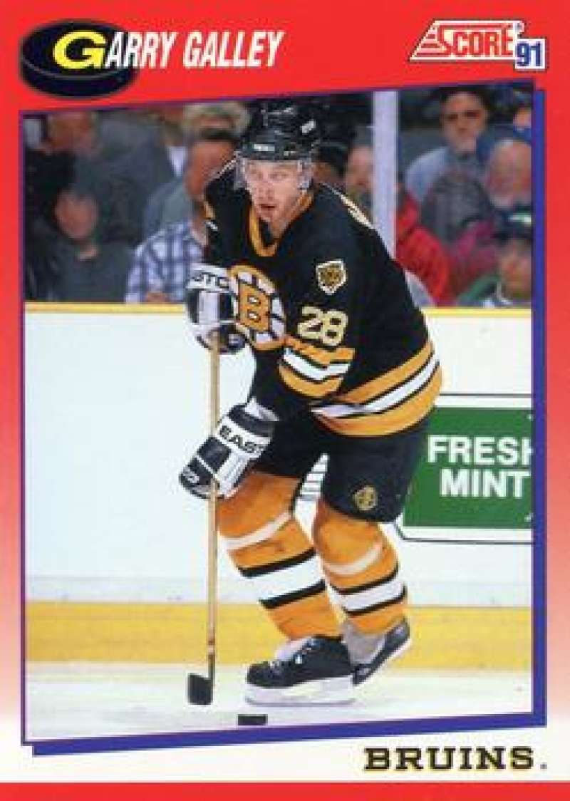 1991-92 Score Canadian Bilingual #71 Garry Galley Boston Bruins Image 1