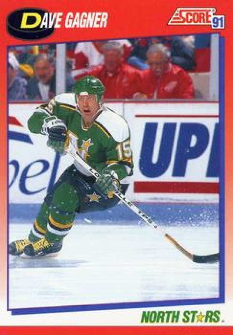 1991-92 Score Canadian Bilingual #72 Dave Gagner Minnesota North Stars Image 1