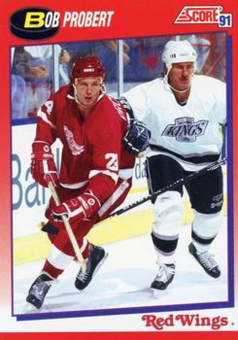 1991-92 Score Canadian Bilingual #73 Bob Probert Detroit Red Wings Image 1