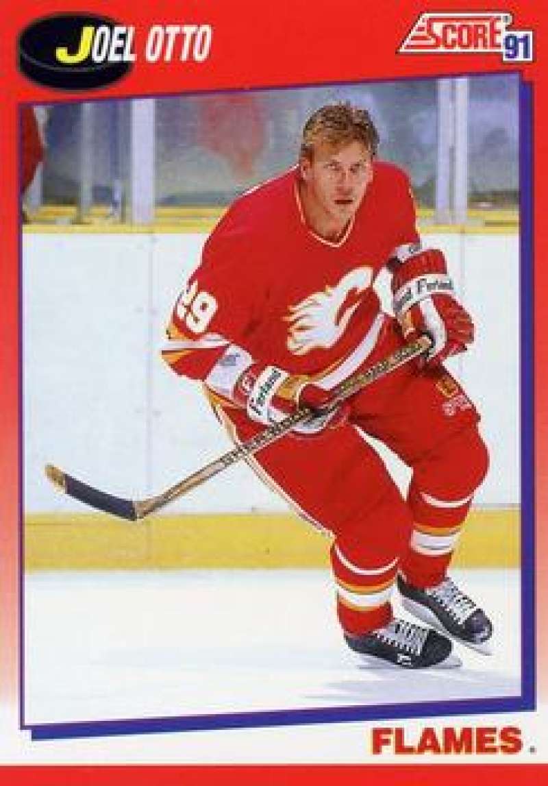 1991-92 Score Canadian Bilingual #96 Joel Otto Calgary Flames Image 1