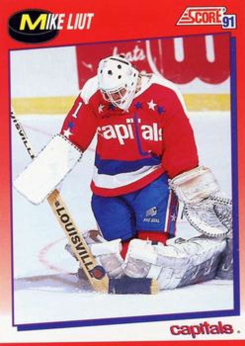 1991-92 Score Canadian Bilingual #99 Mike Liut Washington Capitals Image 1