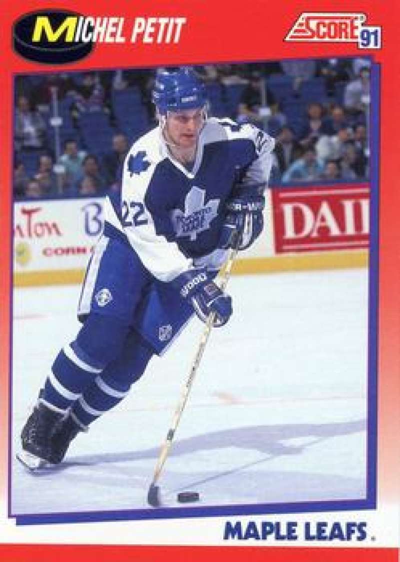 1991-92 Score Canadian Bilingual #103 Michel Petit Toronto Maple Leafs Image 1