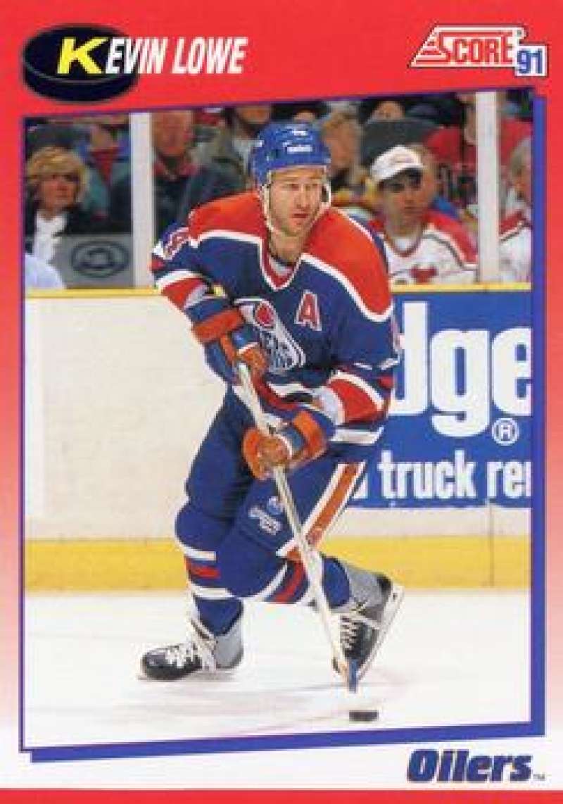 1991-92 Score Canadian Bilingual #109 Kevin Lowe Edmonton Oilers Image 1