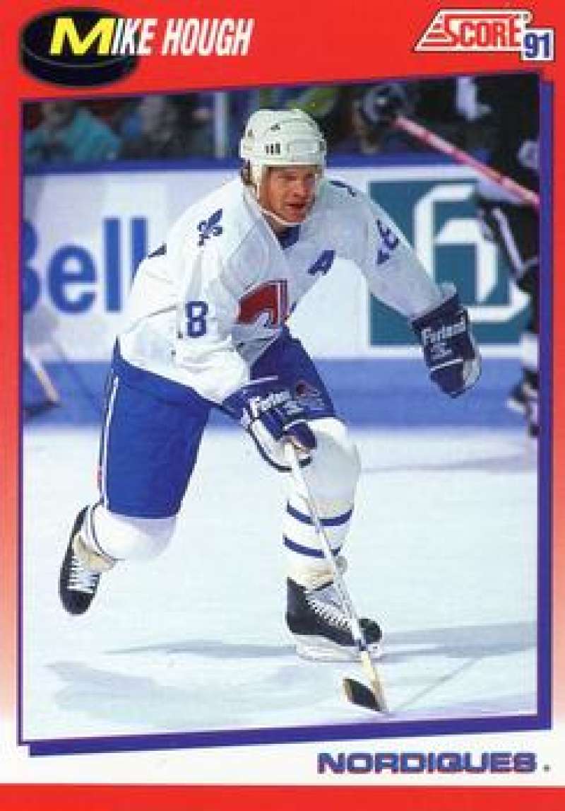 1991-92 Score Canadian Bilingual #112 Mike Hough Quebec Nordiques Image 1