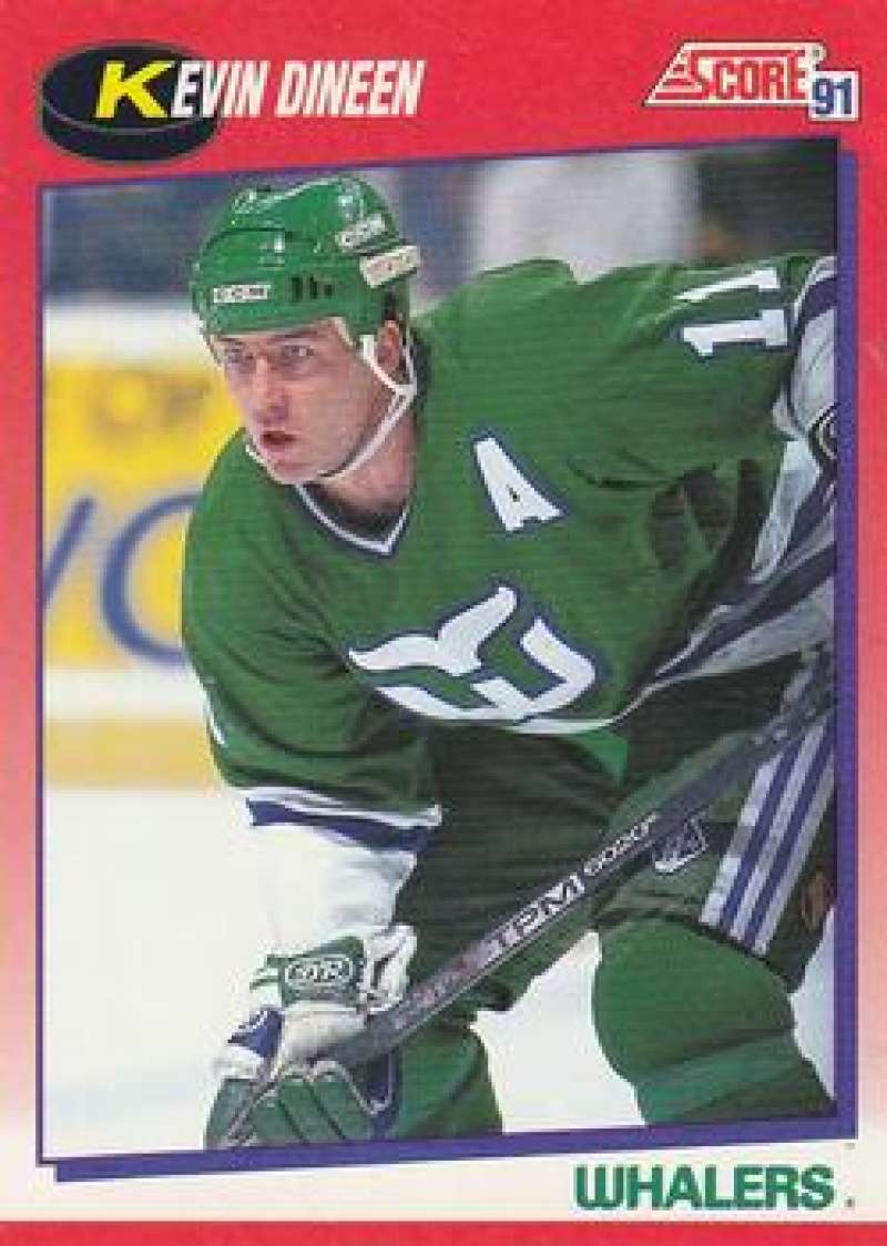 1991-92 Score Canadian Bilingual #118 Kevin Dineen Edmonton Oilers Image 1