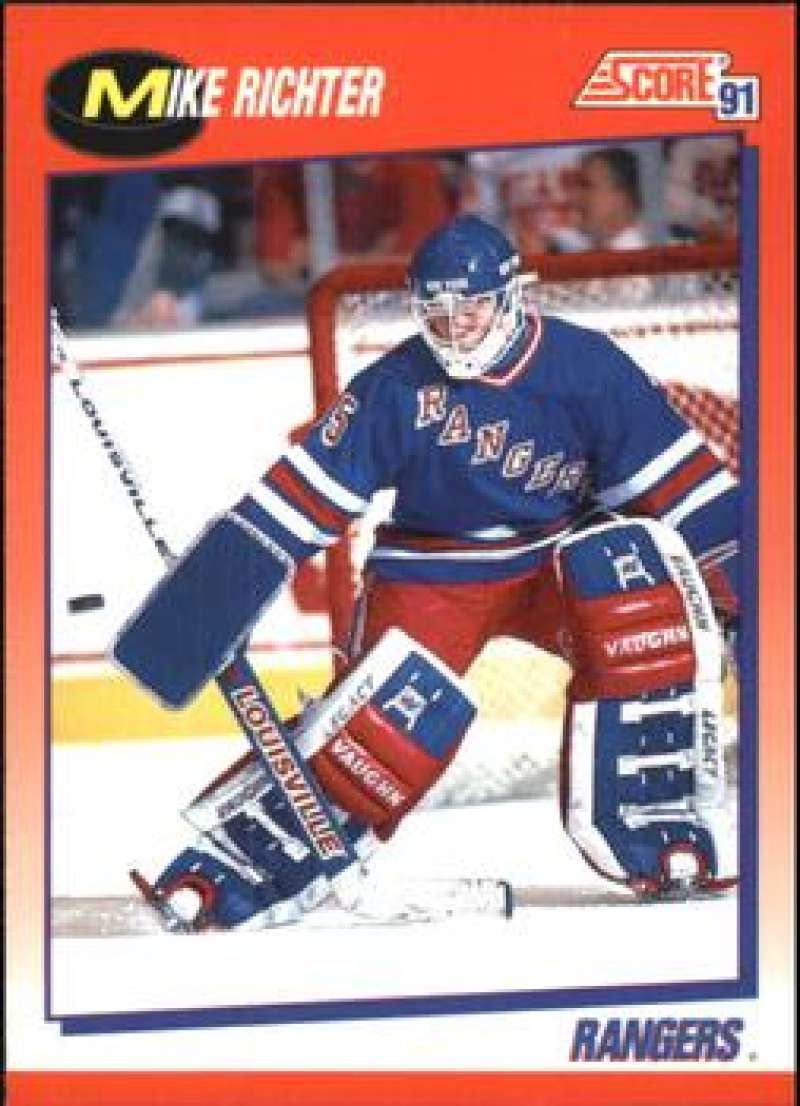 1991-92 Score Canadian Bilingual #120 Mike Richter New York Rangers Image 1