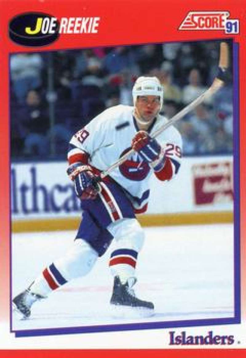 1991-92 Score Canadian Bilingual #123 Joe Reekie New York Islanders Image 1