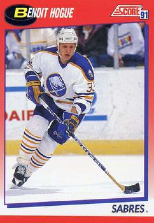 1991-92 Score Canadian Bilingual #134 Benoit Hogue  Buffalo Sabres  Image 1