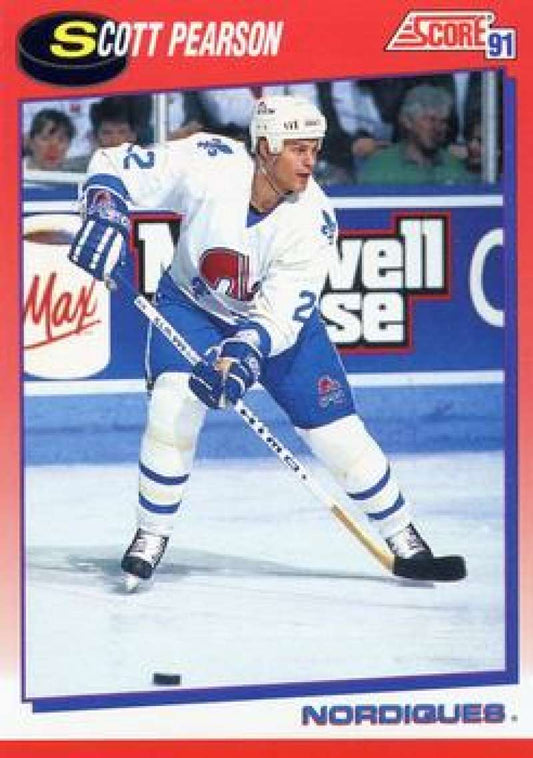 1991-92 Score Canadian Bilingual #138 Scott Pearson  Quebec Nordiques  Image 1
