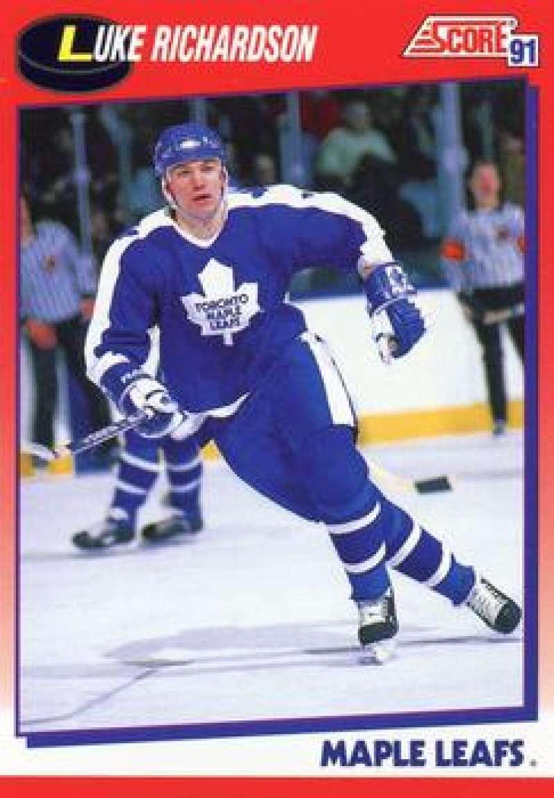 1991-92 Score Canadian Bilingual #139 Luke Richardson Toronto Maple Leafs Image 1