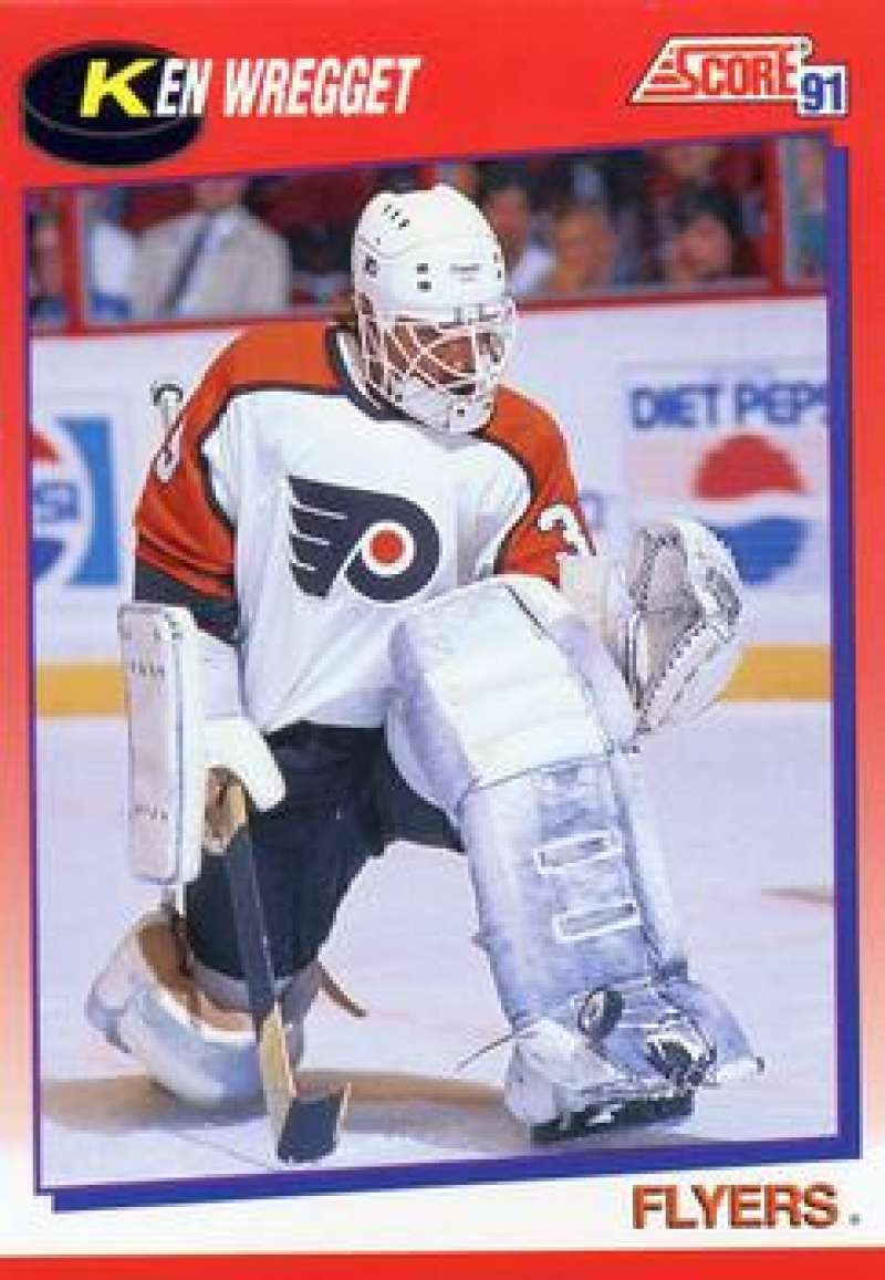 1991-92 Score Canadian Bilingual #141 Ken Wregget Philadelphia Flyers Image 1