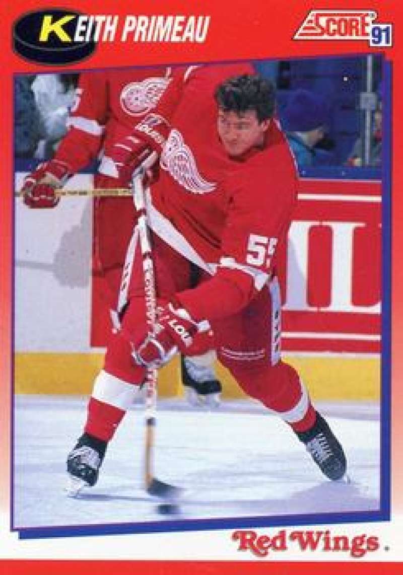 1991-92 Score Canadian Bilingual #144 Keith Primeau Detroit Red Wings Image 1