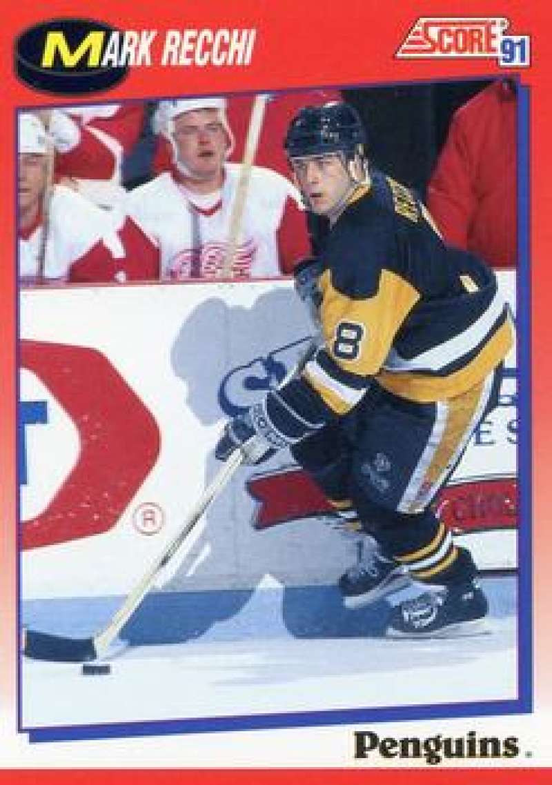 1991-92 Score Canadian Bilingual #145 Mark Recchi Pittsburgh Penguins Image 1