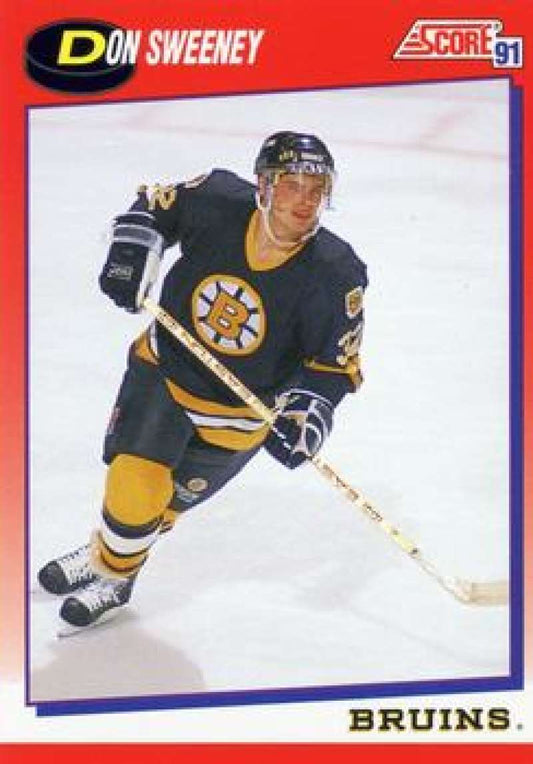 1991-92 Score Canadian Bilingual #146 Don Sweeney  Boston Bruins  Image 1