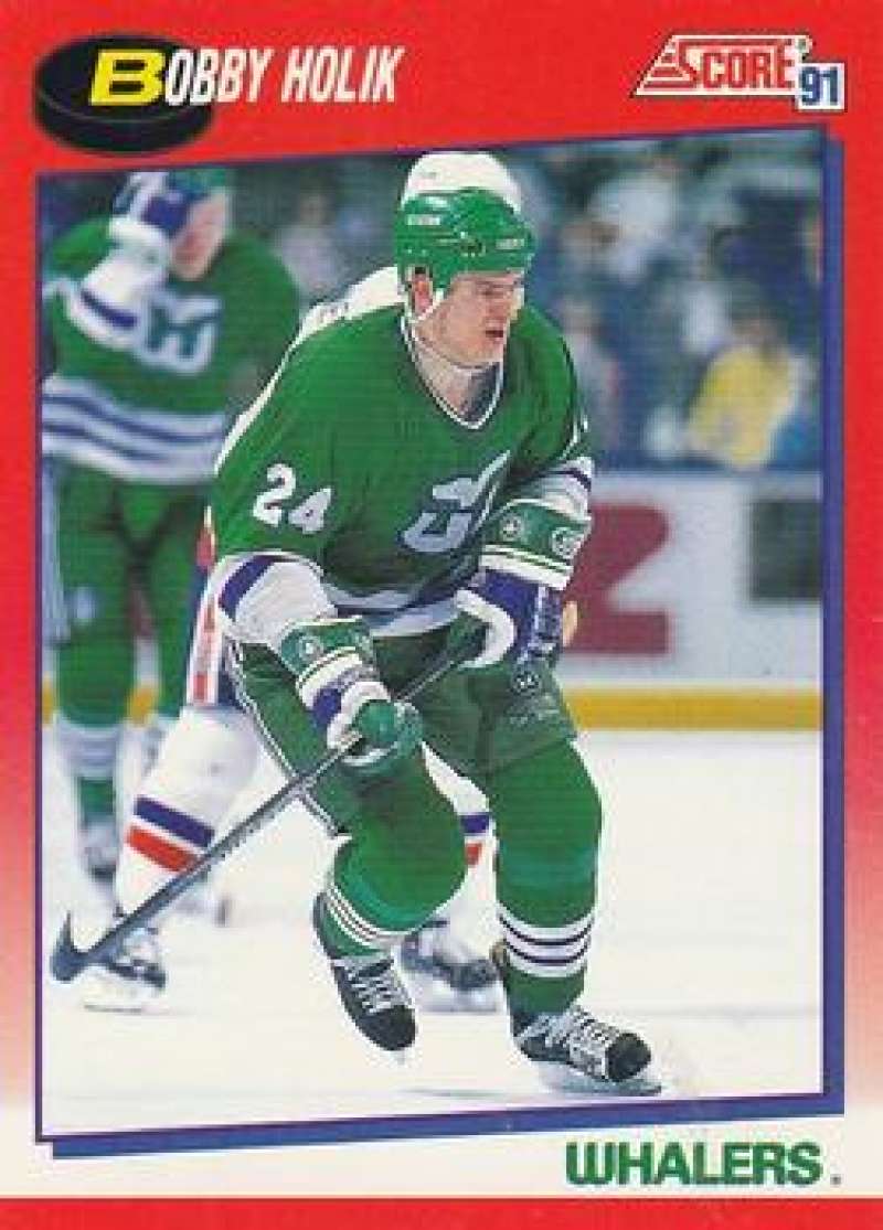 1991-92 Score Canadian Bilingual #153 Bobby Holik Hartford Whalers Image 1