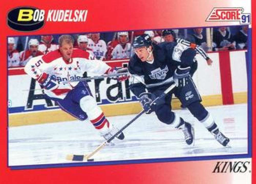 1991-92 Score Canadian Bilingual #154 Bob Kudelski Los Angeles Kings Image 1