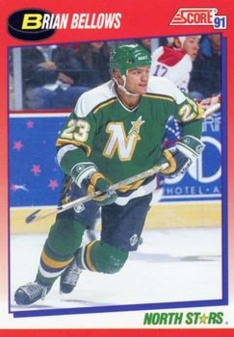 1991-92 Score Canadian Bilingual #160 Brian Bellows Minnesota North Stars Image 1