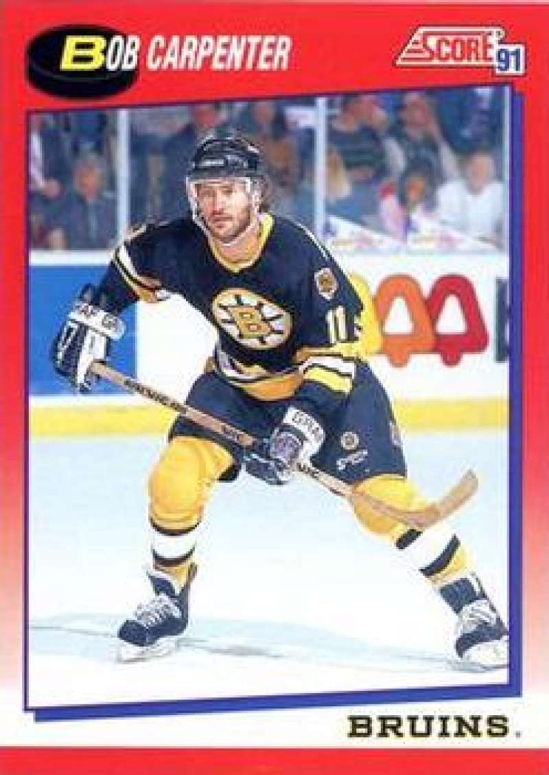 1991-92 Score Canadian Bilingual #162 Bob Carpenter Boston Bruins Image 1
