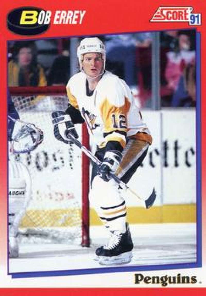 1991-92 Score Canadian Bilingual #169 Bob Errey Pittsburgh Penguins Image 1