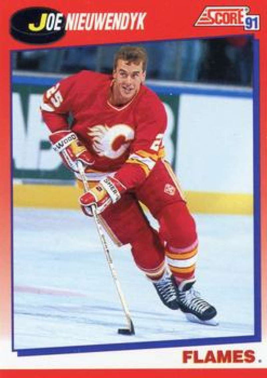 1991-92 Score Canadian Bilingual #170 Joe Nieuwendyk  Calgary Flames  Image 1