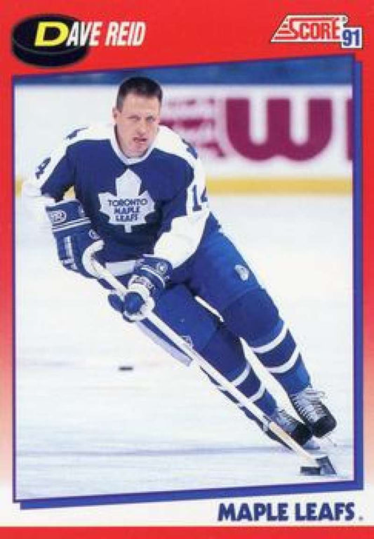 1991-92 Score Canadian Bilingual #173 David Reid  Toronto Maple Leafs  Image 1