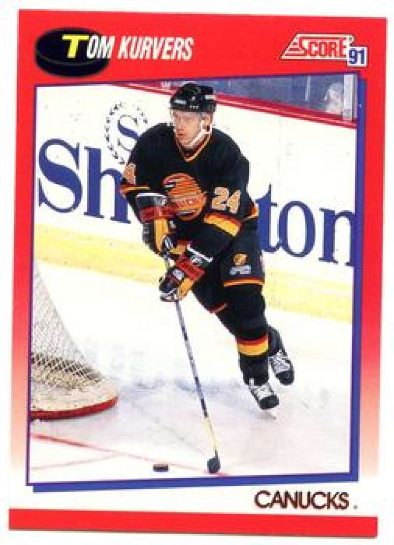 1991-92 Score Canadian Bilingual #174 Tom Kurvers Vancouver Canucks Image 1