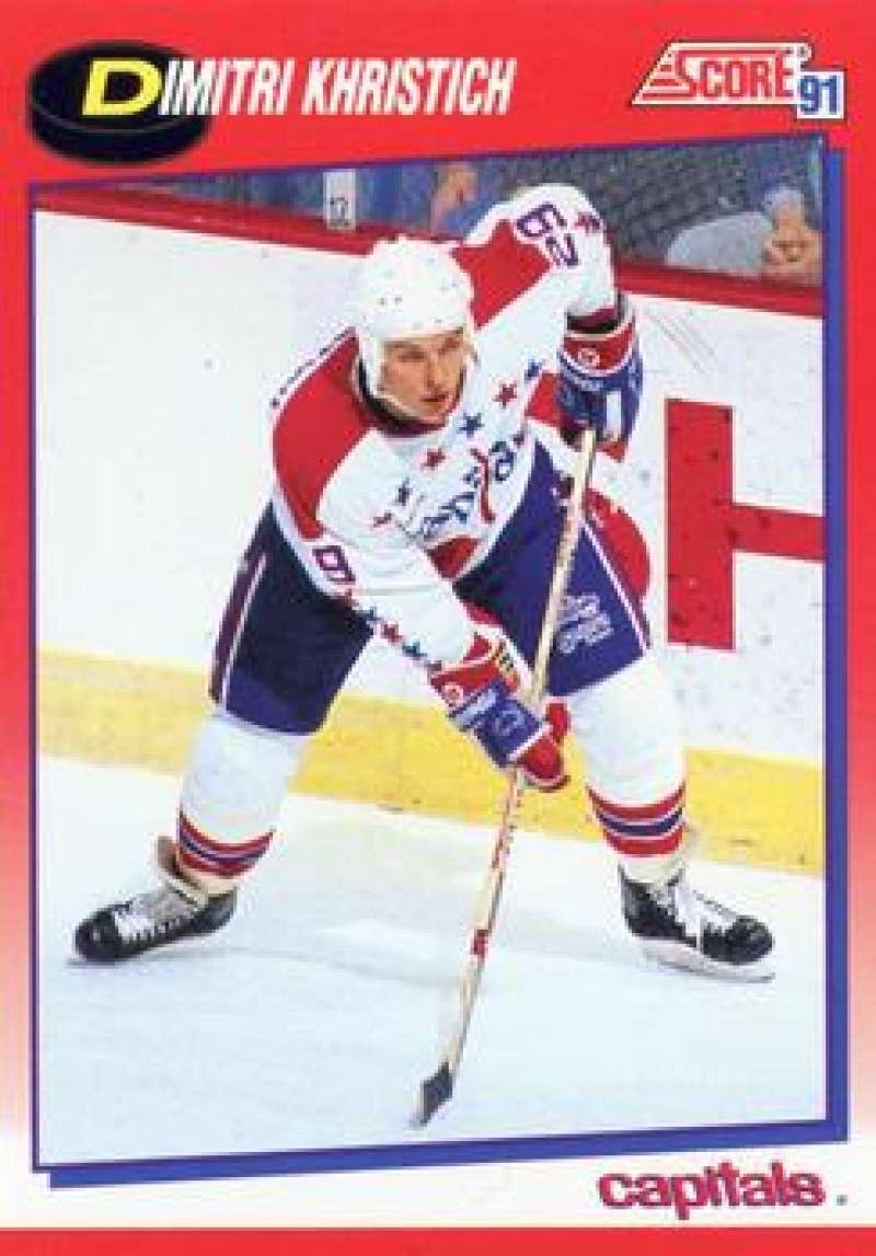 1991-92 Score Canadian Bilingual #175 Dimitri Khristich Washington Capitals Image 1