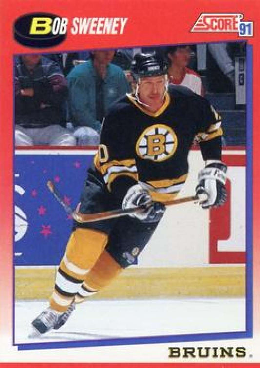 1991-92 Score Canadian Bilingual #176 Bob Sweeney  Boston Bruins  Image 1