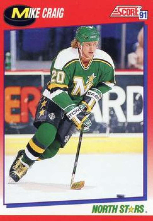 1991-92 Score Canadian Bilingual #181 Mike Craig  Minnesota North Stars  Image 1