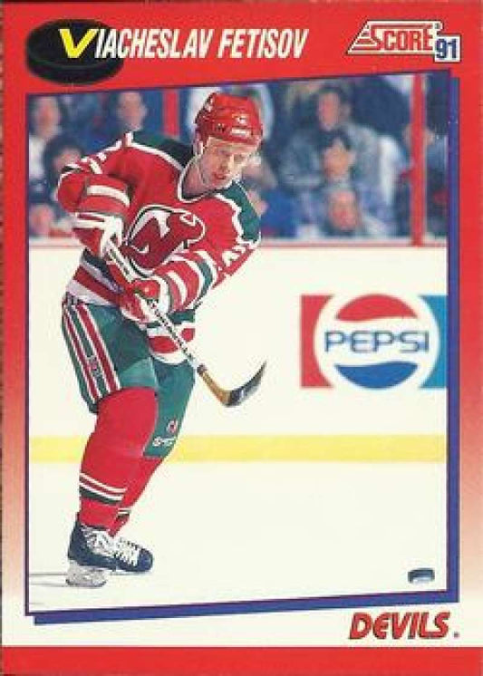 1991-92 Score Canadian Bilingual #184 Slava Fetisov  New Jersey Devils  Image 1