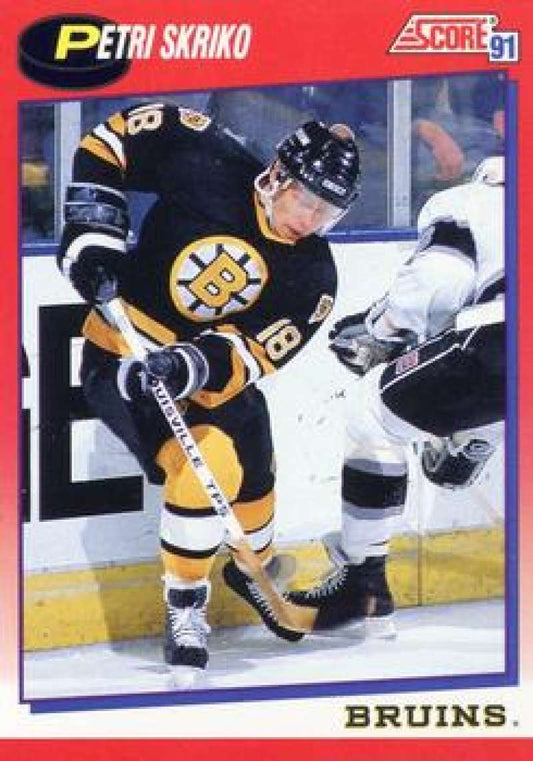 1991-92 Score Canadian Bilingual #188 Petri Skriko  Boston Bruins  Image 1