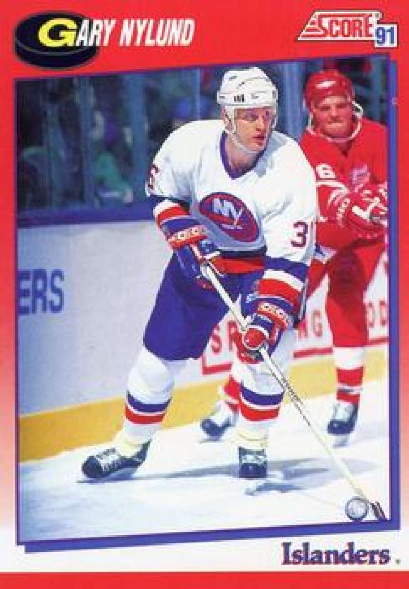 1991-92 Score Canadian Bilingual #192 Gary Nylund New York Islanders Image 1