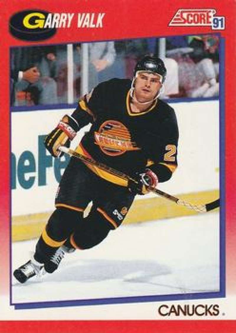 1991-92 Score Canadian Bilingual #195 Garry Valk Vancouver Canucks Image 1