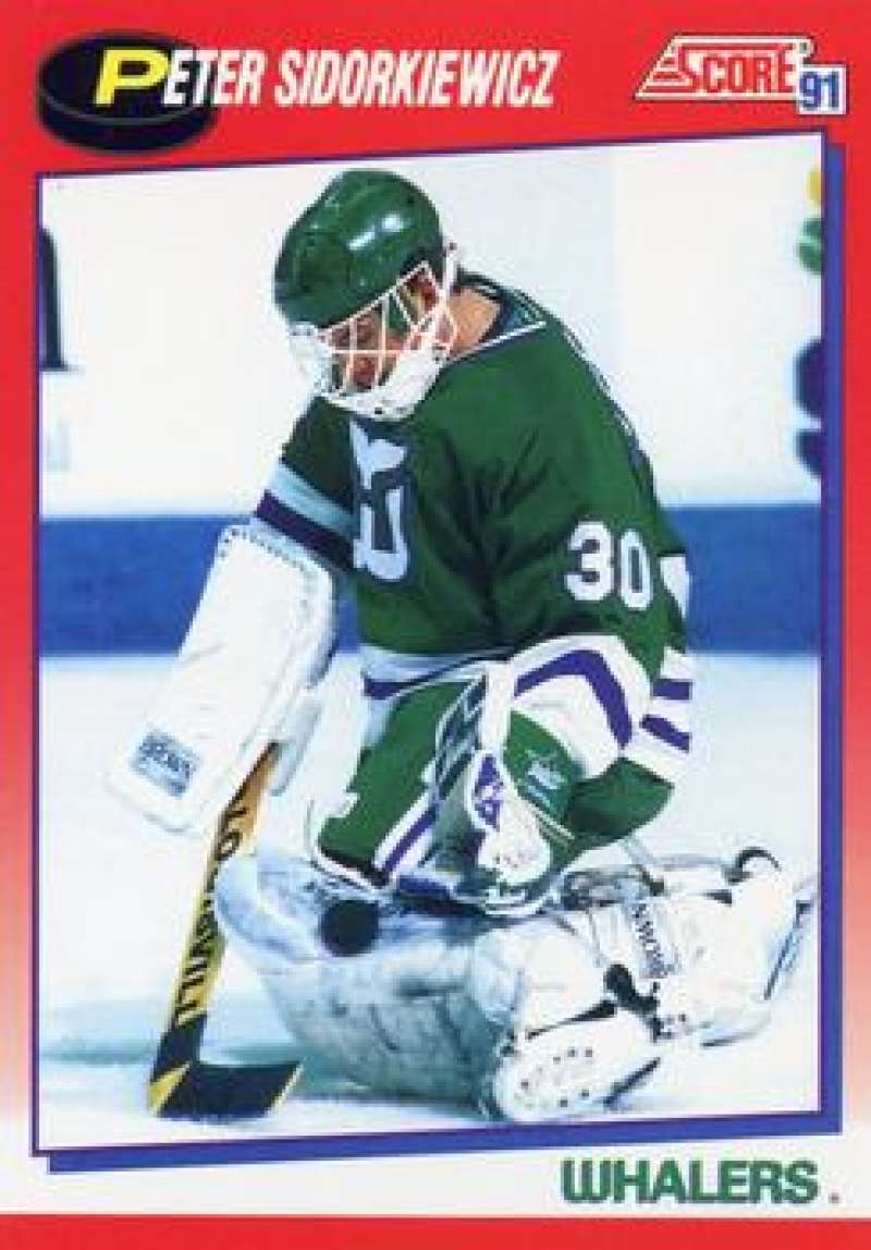1991-92 Score Canadian Bilingual #203 Peter Sidorkiewicz Hartford Whalers Image 1