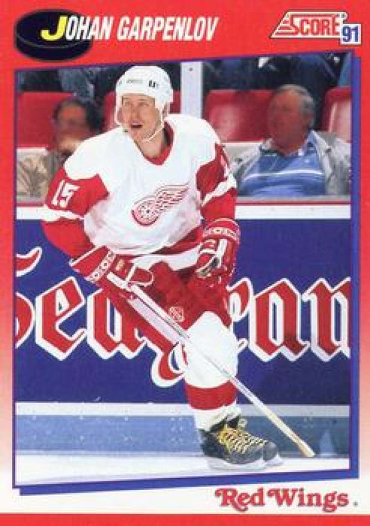 1991-92 Score Canadian Bilingual #204 Johan Garpenlov  Detroit Red Wings  Image 1